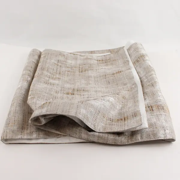 Tahari Home Beige Color Rectangle Table Runner 100% Polyester 16.5"x 90"