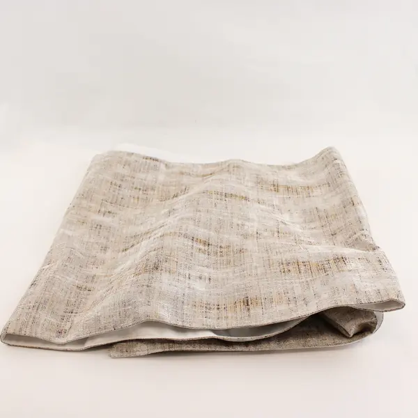 Tahari Home Beige Color Rectangle Table Runner 100% Polyester 16.5"x 90"