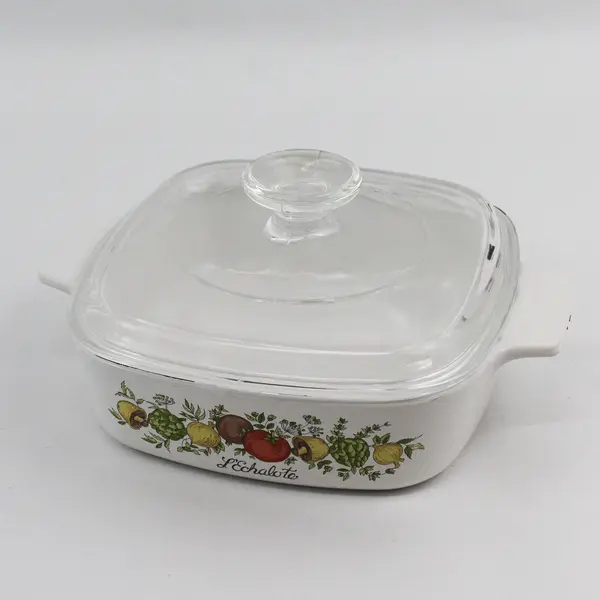 Corning Ware Spice of Life L'Echalote A-1-B Quart Casserole Dish with Pyrex Lid