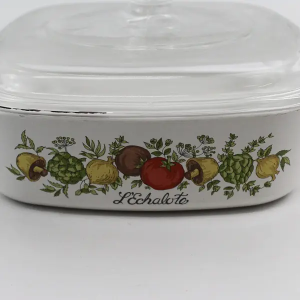 Corning Ware Spice of Life L'Echalote A-1-B Quart Casserole Dish with Pyrex Lid