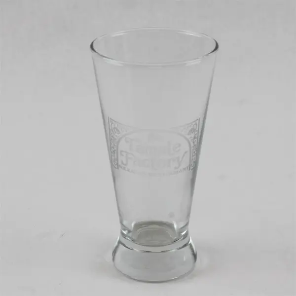 Libbey Pilsner Beer Glass Branded The Tamale Factory Clear
