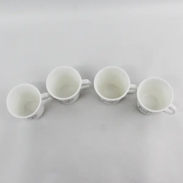 Set of 4 Corning Rosemarie  Coffee Tea Cups