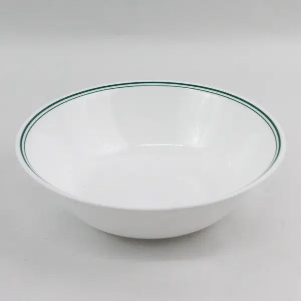 Corelle Rosemarie Double Green Stripes Vegetable Serving Bowl 8.5"