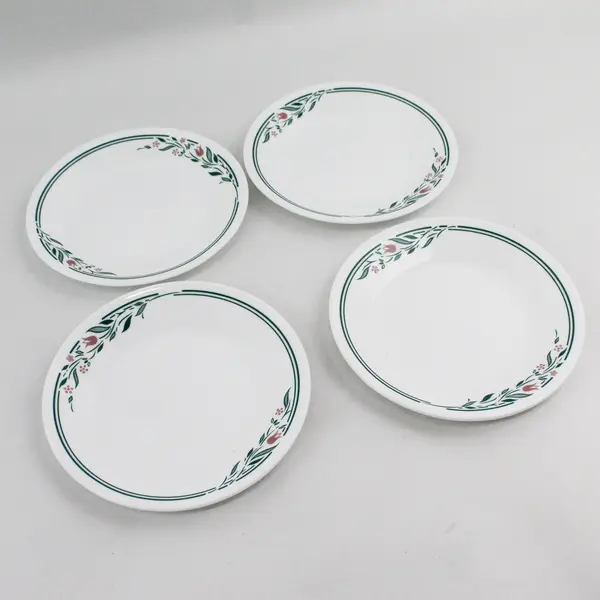 Set of 4 Corelle Rosemarie Bread Plates 6.75”