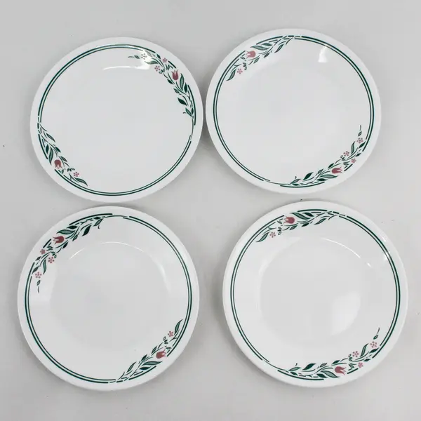 Set of 4 Corelle Rosemarie Bread Plates 6.75”