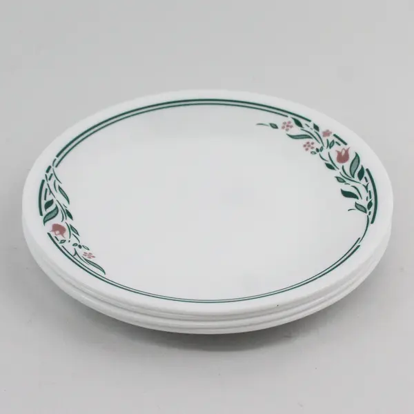 Set of 4 Corelle Rosemarie Bread Plates 6.75”