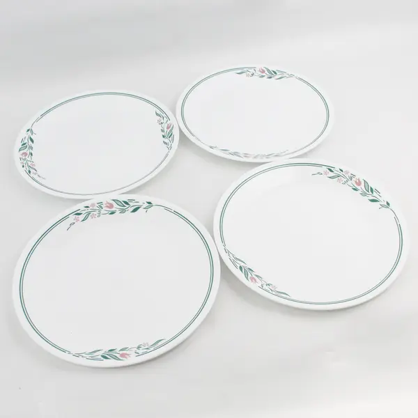 Set of 4 Corelle Rosemarie 10.25" Dinner Plates