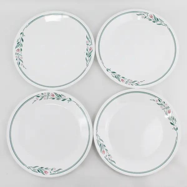 Set of 4 Corelle Rosemarie 10.25" Dinner Plates