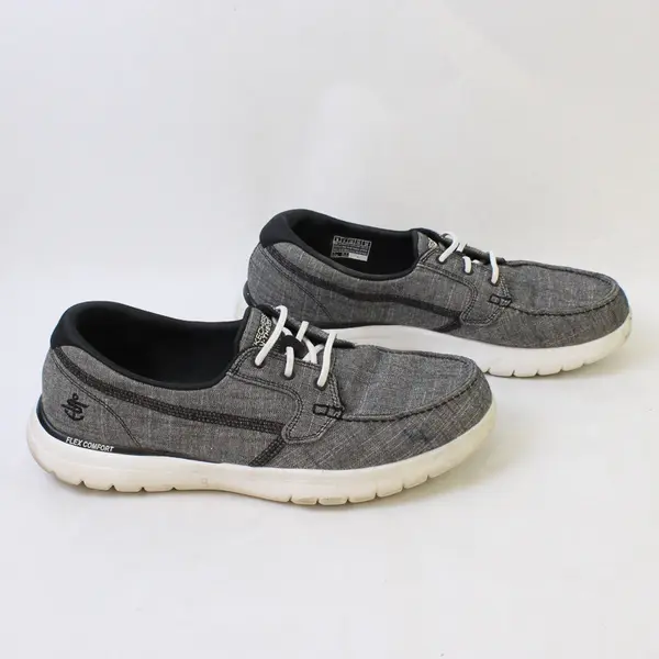 Skechers Gray/White On-The-Go Ashore Boat Shoes Slip On Women's Size 9