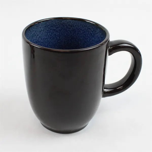 Lot of 2 Ceramic Coffee Mugs - Dragonfly Red/White/Black & Brown/Blue