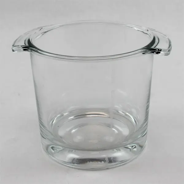 Vintage Luminarc French Glass Ice Bucket w/ Handles Made in France