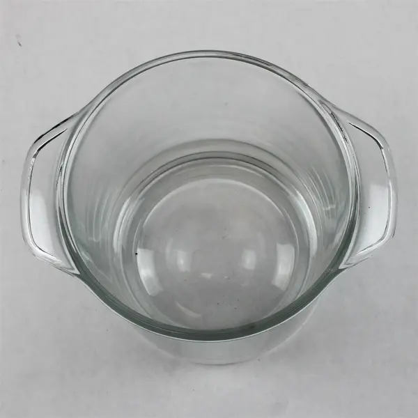 Vintage Luminarc French Glass Ice Bucket w/ Handles Made in France
