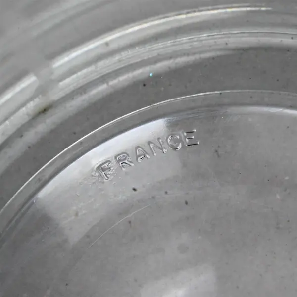 Vintage Luminarc French Glass Ice Bucket w/ Handles Made in France