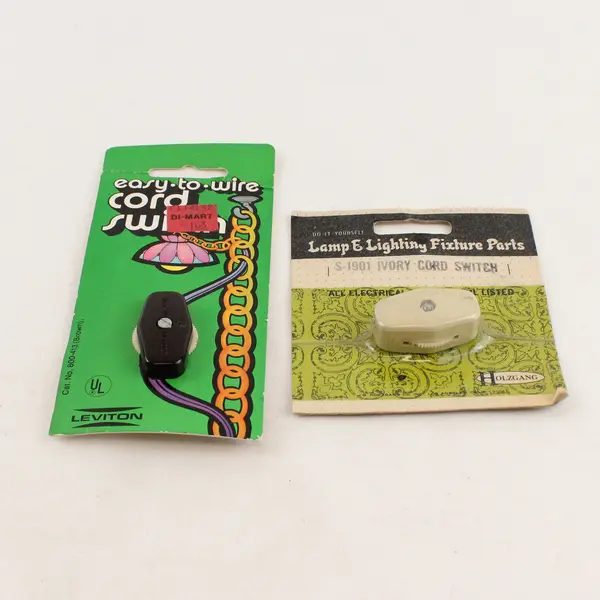Inline Cord Switch Leviton Holzang Rocker Style Feed Thru Switch Lamp Wire Light