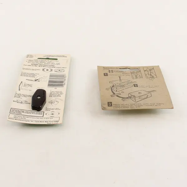 Inline Cord Switch Leviton Holzang Rocker Style Feed Thru Switch Lamp Wire Light