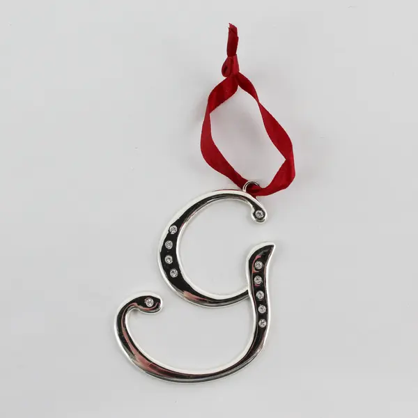 Harvey Lewis Silver-Tone Monogram Letter G Ornament