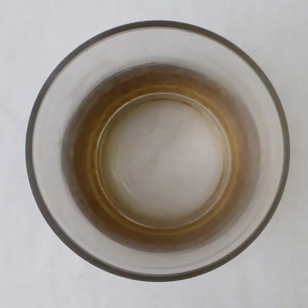 Clear Glass Elsa Vase Textured Gold Metallic Base 6in Small Accent Decor