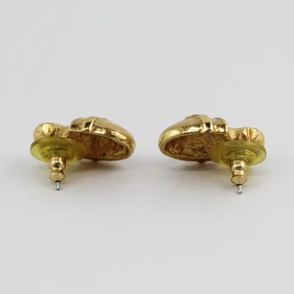 Vintage Avon Hatching Chick Gold-Tone Earrings