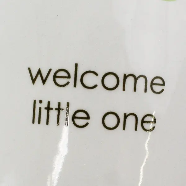  GUND Gifts Welcome Little One Ceramic Container Baby Shower Boy Blue