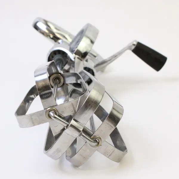 Vintage EKCO Stainless Steel Hand Crank Egg Beater - Used