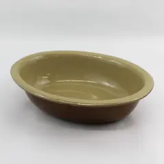 Vtg Pearson’s of Chesterfield 12” x 9” Brown Oval Stoneware Baking Dish England