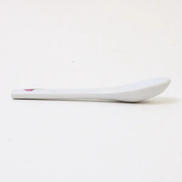 Vintage Porcelain Spoon Pink Rose Pattern Collectible 4" Tea Spoon