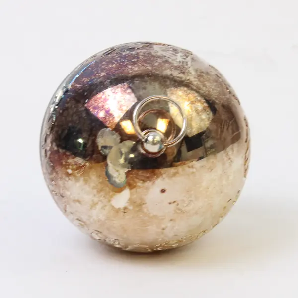 Vintage Wallace 1986 Silver Plated Sleigh Bell Ball Ornament 2.75 in