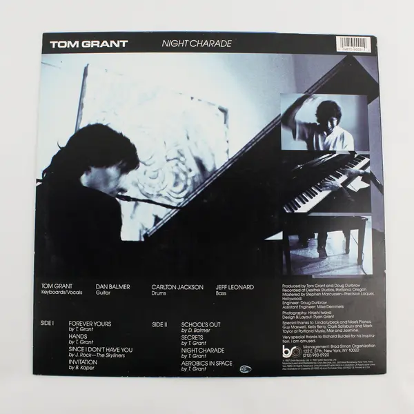 Tom Grant ~ Night Charade ~ 12" Vinyl Record