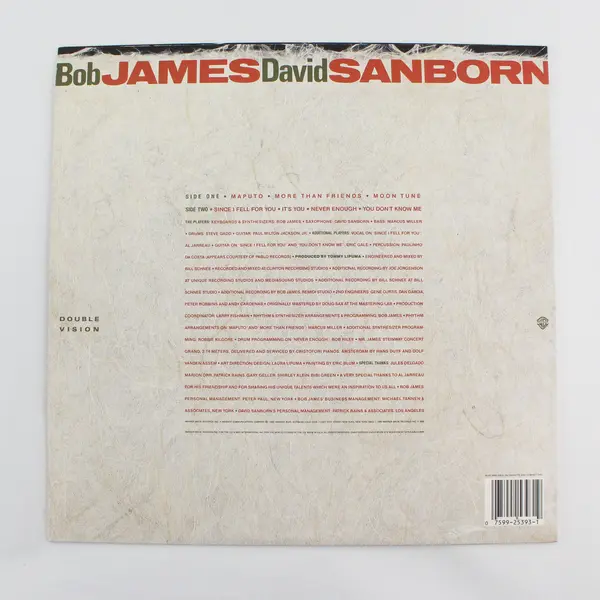 Bob James, David Sanborn, Double Vision,  12" Vinyl Record