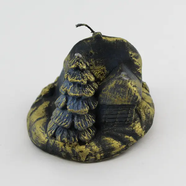 Rustic Black And Gold Cabin Candle Made In Italy