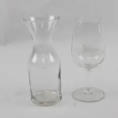 Lot of 2 Schwarzenberg Winery Promotional Drinking Glass Clear Vintage