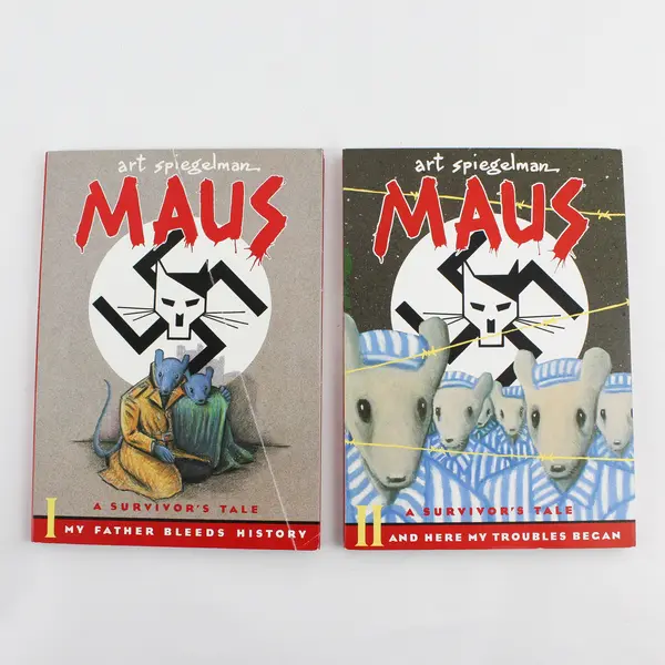 Maus I & II by Art Spiegelman WWII Holocaust Graphic Novel 