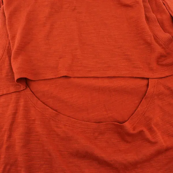 All In Motion Orange Sleeveless Activewear Top/Shirt Open Back Women's Size L