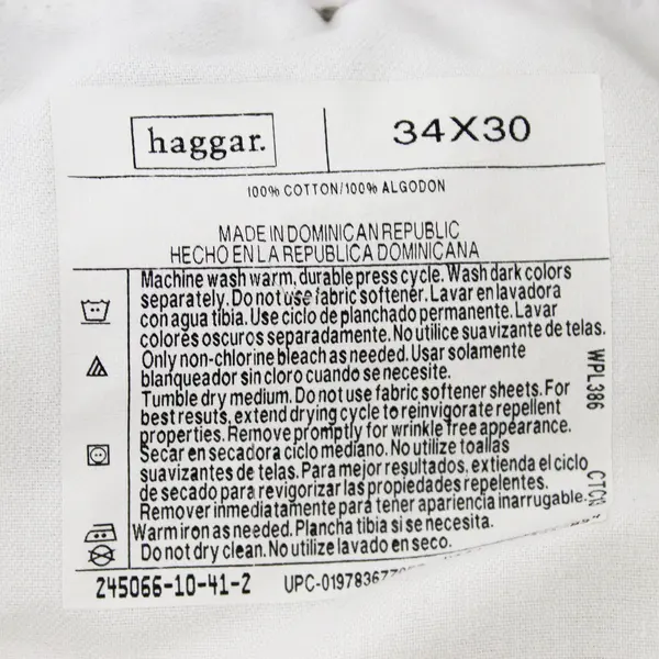 Haggar Beige Tapered Leg Pleated Dress Pants Men's 34 x 30