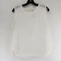 All In Motion Solid White Color Sleeveless Activewear Top/Shirt Women's Size M