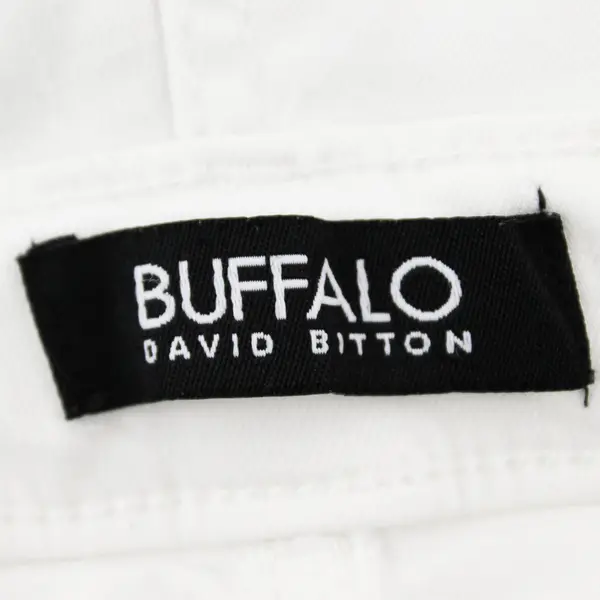 Buffalo David Bitton Aubrey White Mid-Rise Super Soft Capri Women's Size 14/34