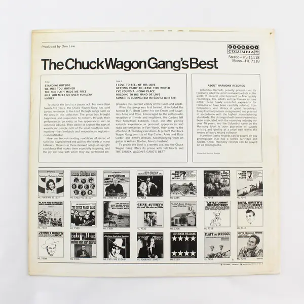 The Chuck Wagon Gang's Best 12" Vinyl Record 