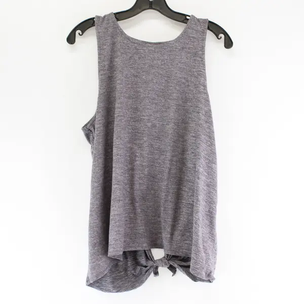 Yogalicous Purple Speckled Sleeveless Activewear Top/Shirt Open Back Womens Sz L