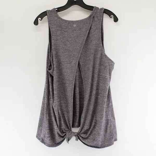 Yogalicous Purple Speckled Sleeveless Activewear Top/Shirt Open Back Womens Sz L