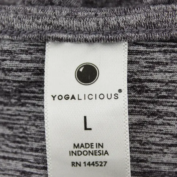 Yogalicous Purple Speckled Sleeveless Activewear Top/Shirt Open Back Womens Sz L