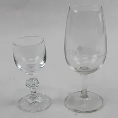 Lot of 2 Bohemia Crystal 'Claudia' Cordial Glasses - Youngberg Hill Promo