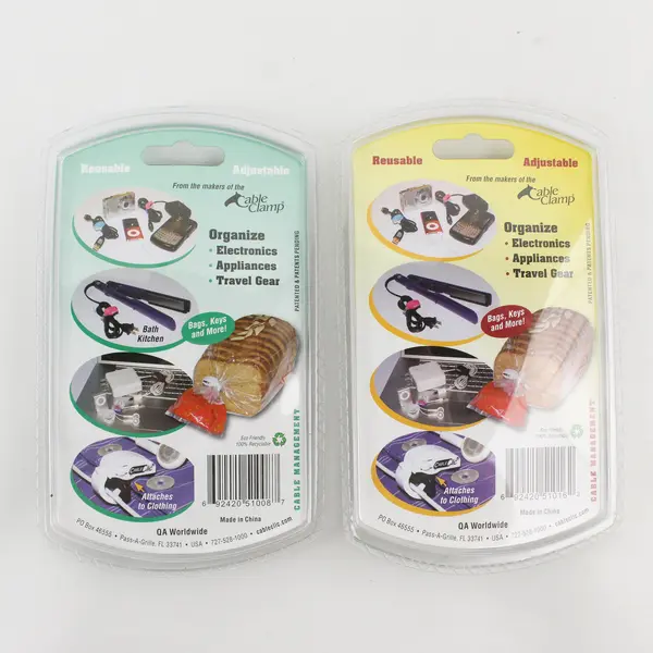 Lot Of 2 Cable Clic Clips Cable Organizer Multicolor Sets Of 4 (2 Micro, 2 Mini)