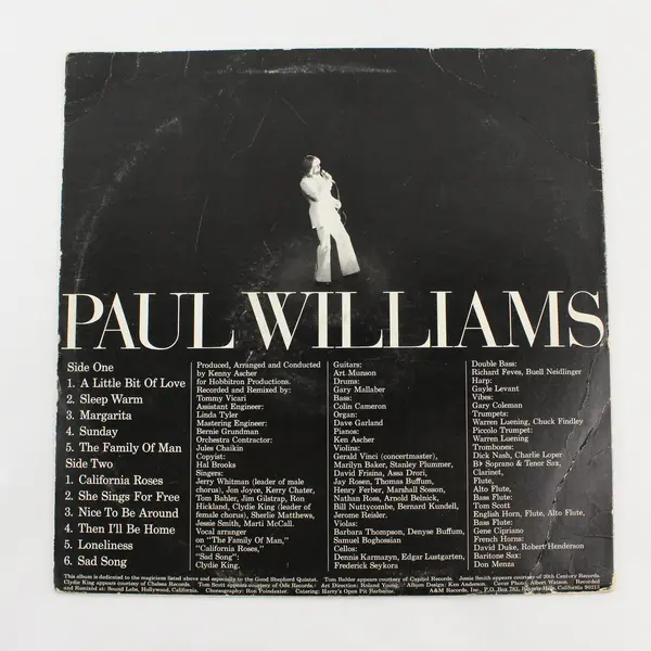 Paul Williams A Little Bit of Love 12" Vinyl Record
