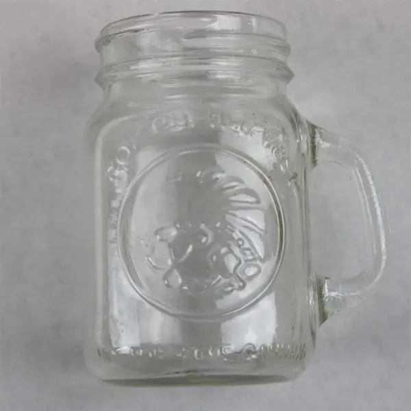 Lot of 2 Libbey Chivalry Tumbler & Golden Harvest Mason Jar Drinking Glasses