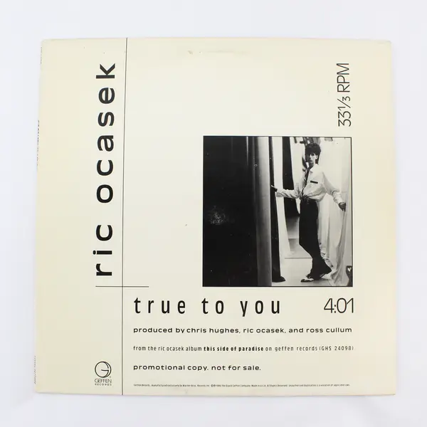 Ric Ocasek True To You 12" Vinyl Record
