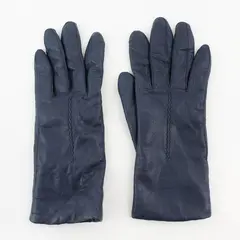 Fownes Brothers Blue Genuine Leather Gloves Women's Medium Flawed