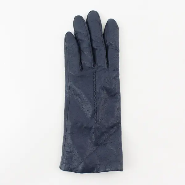 Fownes Brothers Blue Genuine Leather Gloves Women's Medium Flawed