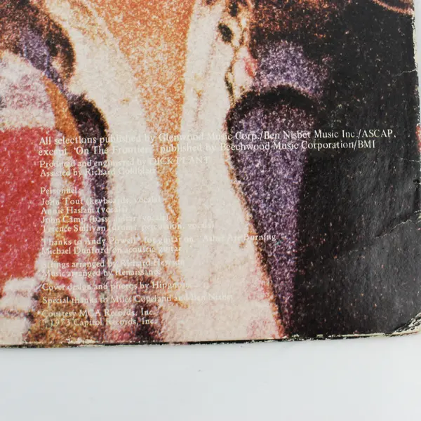 Renaissance Ashes Are Burning 12" Vinyl Record