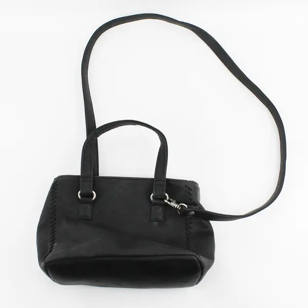 Esprit Small Black Faux Leather Crossbody Purse