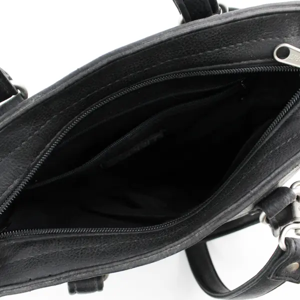 Esprit Small Black Faux Leather Crossbody Purse